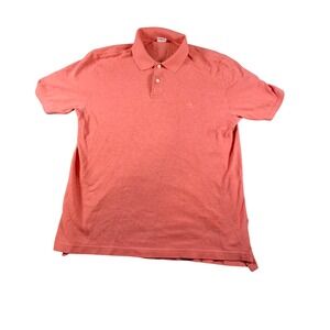 Brooks Brothers Performance Polo Shirt Mens Large Coral Pink Cotton Original Fit